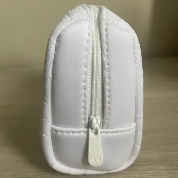 Authentic Dior White Quilted Cosmetic Bag. New. Comes With Box. - Picture 5 of 9
